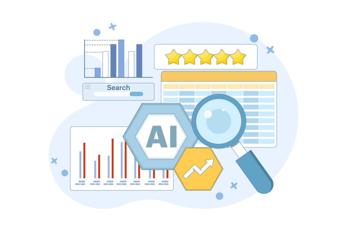 AI the new SEO concept. Use AI tools to analyze competitor SEO strategies and identify opportunities.