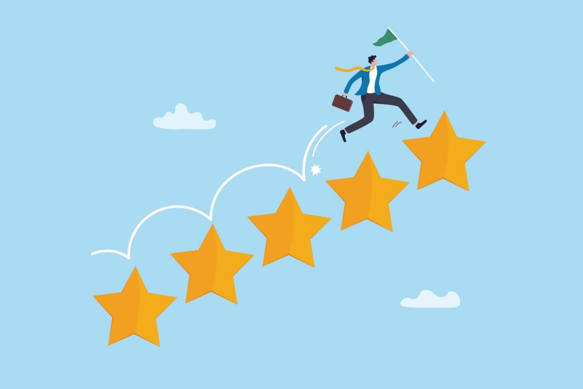 Effort to gain reputation, performance or quality feedback professional services marketing